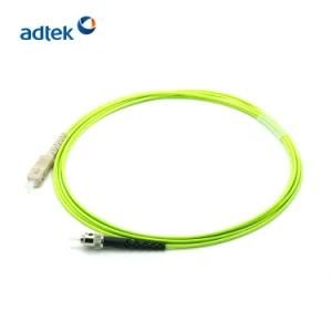 Sc Light Green Multimode Duplex Fiber Optic Patch Cord Duplex Jumper Om5 Optical Patchcord