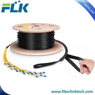 8 Fibers Custom Indoor/Outdoor Single Mode Fiber Optic Pre-Terminated Assembly