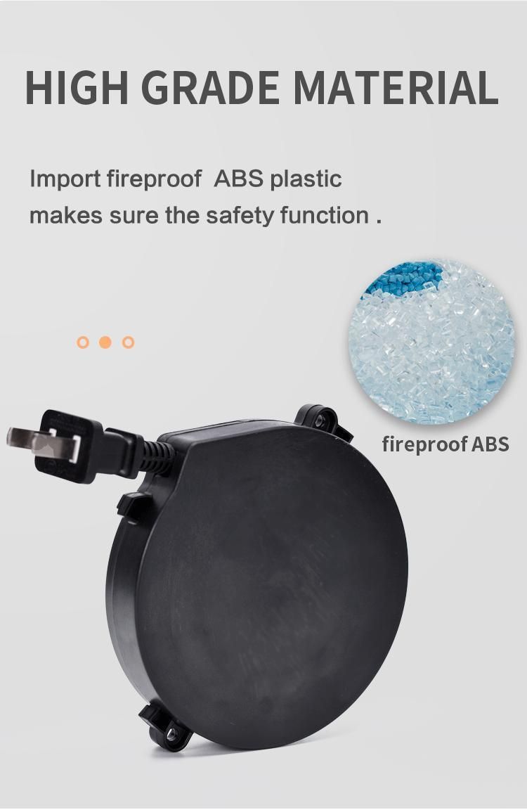 1m ABS Retractable Cable Reel with Position Function for Vacuum Dryer