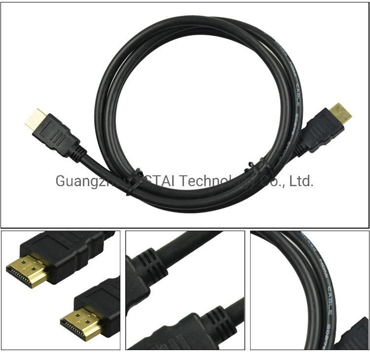 Male to Male High Speed HDMI Cable 1080P Support Audio and Video Transmission