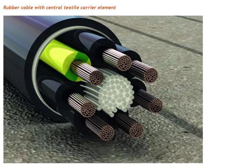 S05vvd7-F Round Cable with Dual Strain Relief Steel Wires Round Pendant Cable