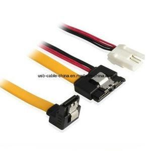 SATA Data Cable- Slim SATA 13pin--SATA 7pin 90 &amp; Power Cable