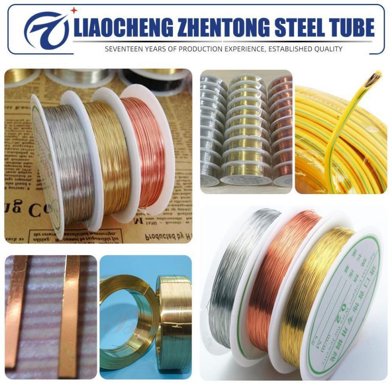 Spot C1201 Copper Flat Wire Red Copper Wire C1201 Environmental Protection Copper Wire Grounding Copper Flat Wire