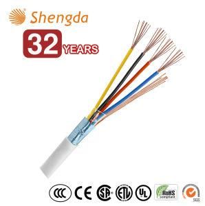 2017 Foshan Factory Price Popular Cable PVC Jacket 18AWG 4 Cores Shielded Security Alarm Cable