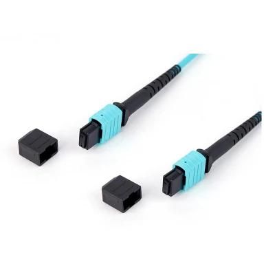 LC LC Om3 Trunk Cable Om4 Aqua 12 Fibre MTP-MTP Fibre Optic Cables Network Cable Patch Cord