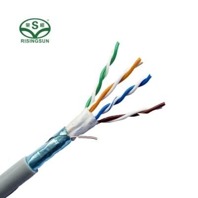 High Speed LAN Cable Double Sheath FTP Cat5e