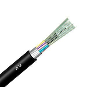 Corrugated Steel Tape Protection Single Mode Outdoor Fiber Optic Cable with PE Jacket
