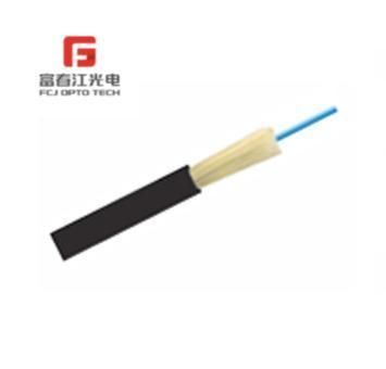 Flame Resistant Tight Buffer Micro Outdoor Drop Fiber Optic Cable with LSZH/TPU Outer Sheath Gjfju