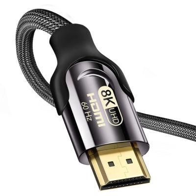 HDMI 2.1 Cable high quality gold plated 8k HD AOC 48Gbps 1m 1.5m 2m 3m cable HDMI 2.1 8k for display projector