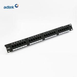 High Quality UTP RJ45 CAT6 24 Port Network Patch Panel