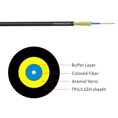 1core TPU Round Indoor Optical Cable G657A1 G657A2 G657b3 Fiber Cable