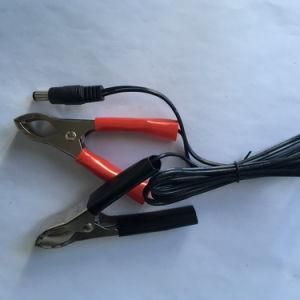 1m Alligator DC Power Cable with Alligator Clip Battery