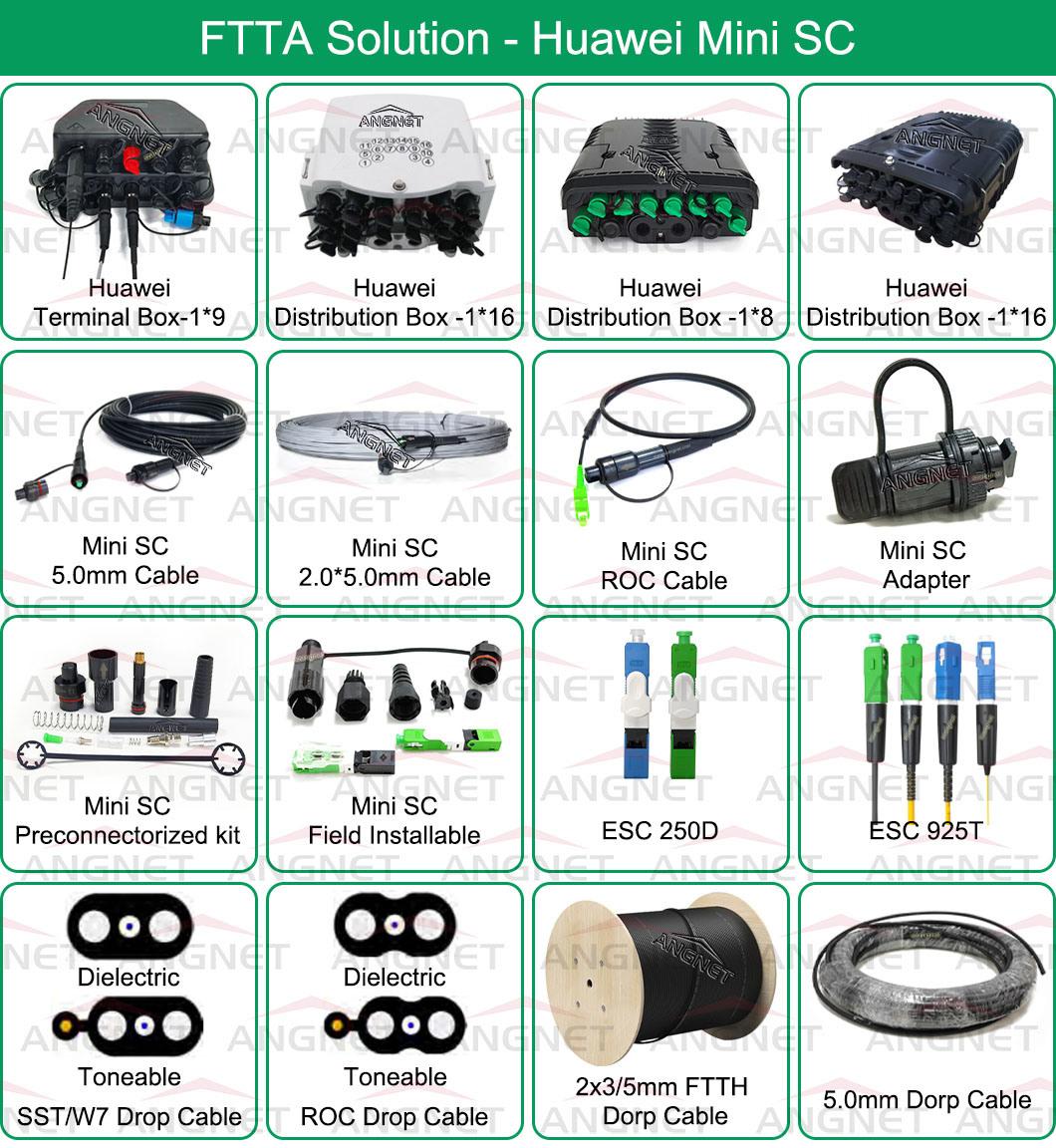 Opti-Tap Sc/APC OSP Sst Flat Drop Cable Without Locate Wire Single Fiber A1 Optitap Scapc