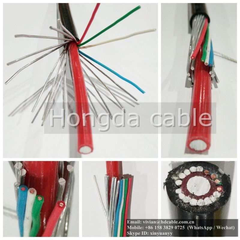 16mm2 Stranded XLPE Solidal Aluminium PVC Split Concentric Cable