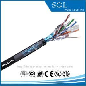 24AWG Double Shielded Double Jacket SFTP Cat5e LAN Cable