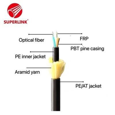 Manufacturers of ADSS Fiber Cables 1-48 Core Power Overhead Optical Cable Single Mode G652D G657A1