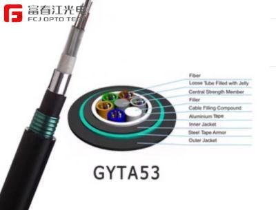 Outdoor Fiber Optic Cable GYTA53 Aerial&Duct and Direct Burial