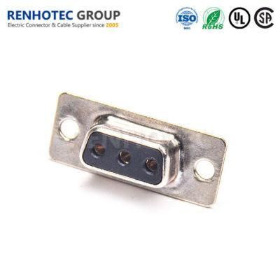 Straight Soder Type Female 3W3 D Sub RF Connector