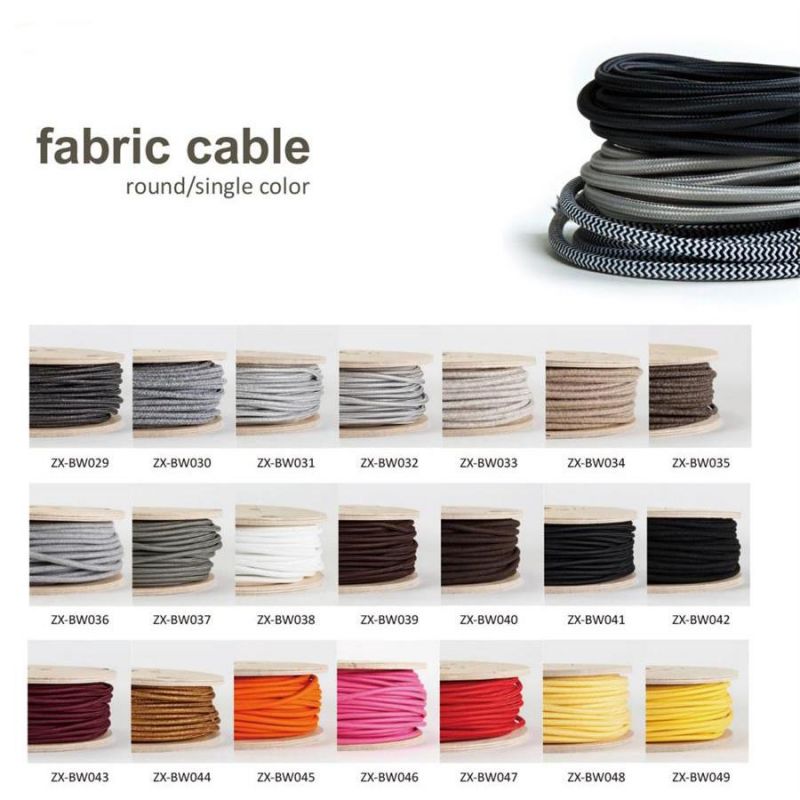 VDE Standard Manufacturer 2 Cord HDMI Electric Power Fabric Wire Cable