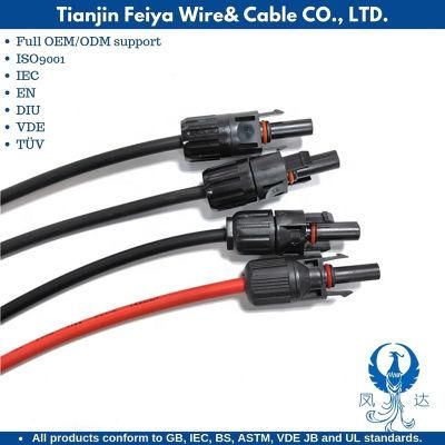 Flexible Solid PVC Coated Insulated Copper Conductor Control Flat Round Coaxial Flat Welding Electrical Wire Solar PV Photovoltaic Cable