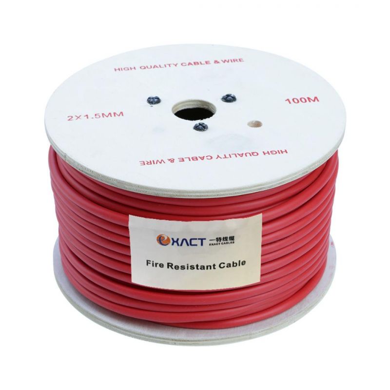 Factory-2*1.5mm2 UL Approved Screened or Unscreened Tinned Copper/Copper Stranded or Solid Fire Resistant Silicon Rubber Low Smoke LSZH Fire Alarm Cable