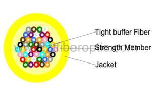 Singlemode Bunchy Indoor 48fibers Distribution Cable