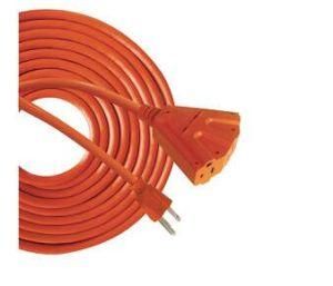 American UL/ETL Outdoor Extension Cord with Triple Tap Lighted Outlet