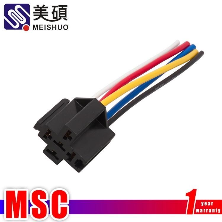 Meishuo Msc 5wire Harness for Automotive Relay with Socket