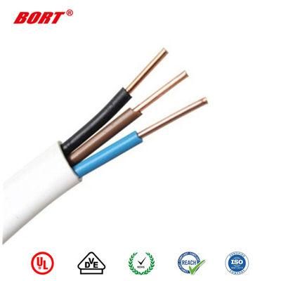 H05VV-F 1.5 Sqmm 3*0.75mm Control Cable 2.5mm 2 Core PVC Insulated Electric Rvv Cable Wire