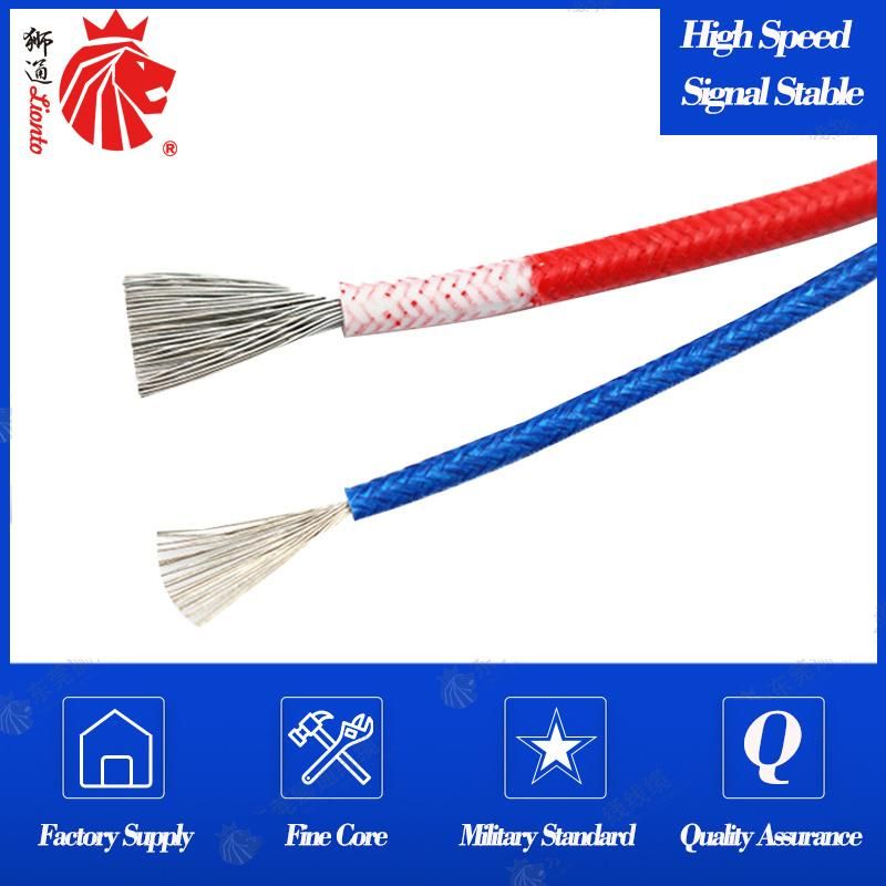 Silicone Braided Cable UL3122 High Temperature Wire 300º C Fiberglass Weaving Heating Electric Wire Color Size Customizable