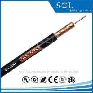 75ohm Copper Foil Copper Braiding RF RG6 Coaxial Cable