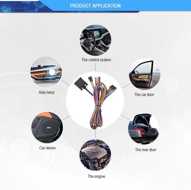 Custom Automotive Electrical Wire Harness Assembly Wiring Harness Cable Plug