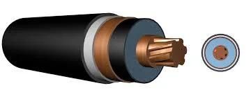 BS 6622 Single Core Unarmoured (Copper Wire Screened) 11kv XLPE Stranded Aluminium Conductors