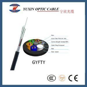 96 Core GYFTY Sm Fiber Optic Cable Non Metal FRP Strength Member
