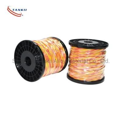 Red and yellow fiberglass insulated extension wire (Type KX)