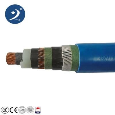 1X185mm2 22kv XLPE Cu Underground Armored Power Cable with Certificate