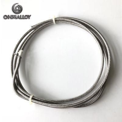 Thermocouple Type J Extension Compansation Cable Fiberglass SS304 Sheath 24AWG