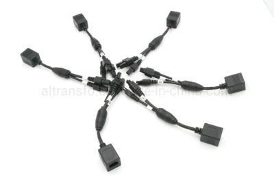 Wire harness with HSD connector, cable connector