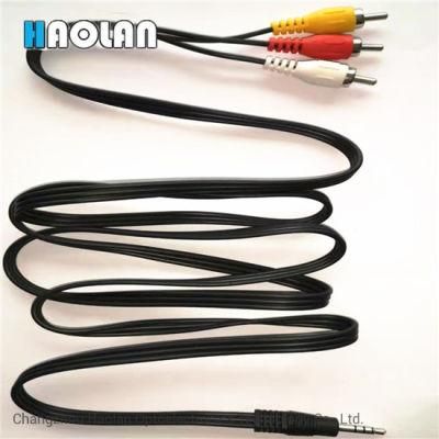 Audio Video Cable AV Cable 3.5mm Minijack AV to 3 RCA Male Adapter