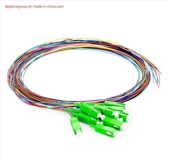 Abalone E2000 Upc APC Connector Single Mode 2 Fibers FTTH Drop Cable Pigtail