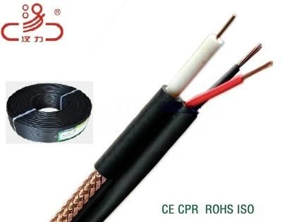 CCTV Cable Rg59 2c Power Line Coaxial TV Cable CCS Conductor for Audio / Power Transmission