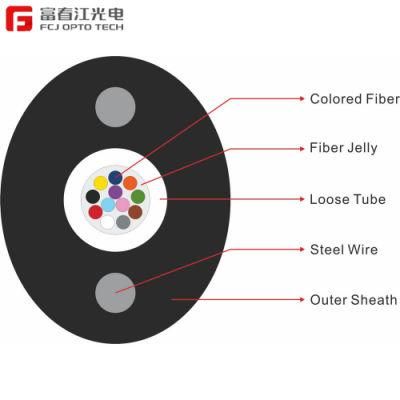 Wholesale Oval Shape Fiber-Optic 2 Core FTTH Service Internet Cable Gyxtpy