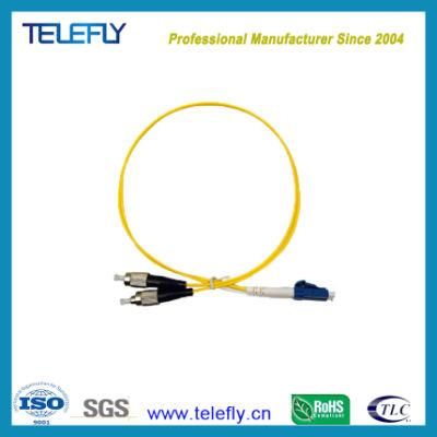 High Quality Low Price Low Insertion Loss G657A2 Singlemode Duplex LC/PC-FC/PC Fibre Optic Jumper Optical Fibre Patch Cord, 2.0mm/3.0mm, 1meter