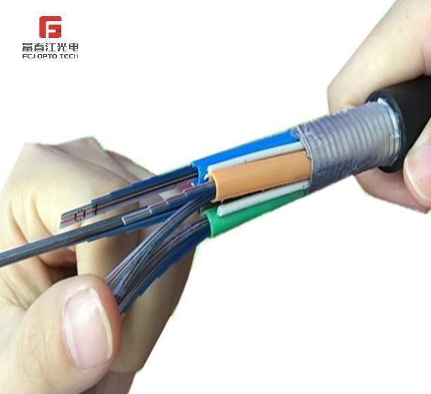 240 Core Fiber Ribbon Cable Gydts HDPE Sheath