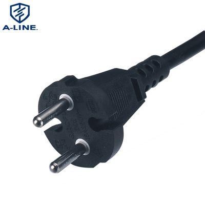 VDE Approved European 2 Pins AC Power Extension Cord