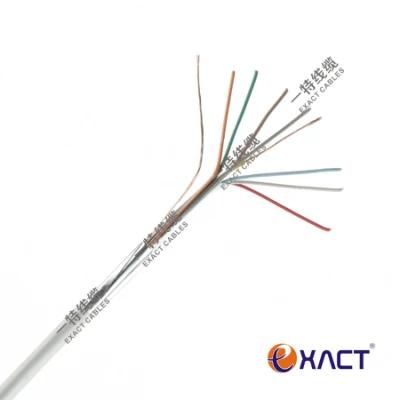 6x0.22mm2 Shielded Stranded Excellent tensile strength CCAM conductor PVC Insulation and Jacket CPR Eca Alarm Cable