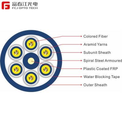 Indoor Multi-Core LSZH Armored Bunch Fiber Optical Cable in Cord Gjafkv