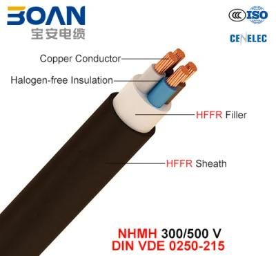 Nhmh, Electric Wire, 300/500 V, Cu/Hf/Hffr/Hffr (DIN VDE 0250-215)