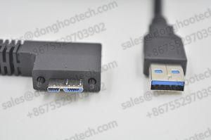 Industrial USB 3.0 Bus Cable The Micro B Right Exit with Recessed Screws