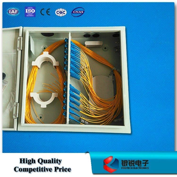 48 Fibers Optic Cable Distribution Box Mental Material with Pigtails&Adapters